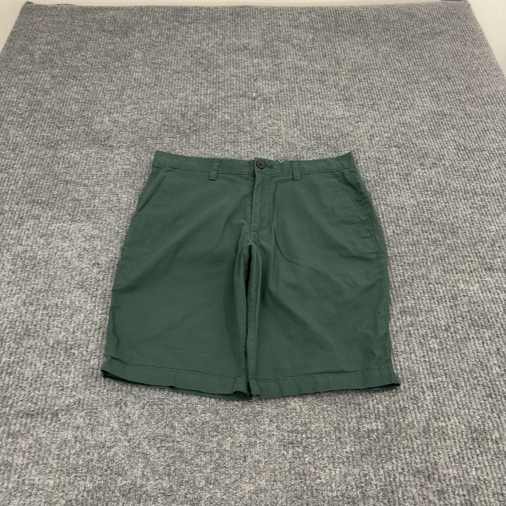 Banana‎ Republic Mason Short Mens 30 Green Cotton Spandex Chino Casual Summer